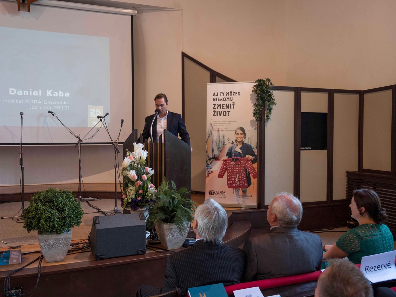 Daniel Kaba počas 25. výročia ADRA Slovensko